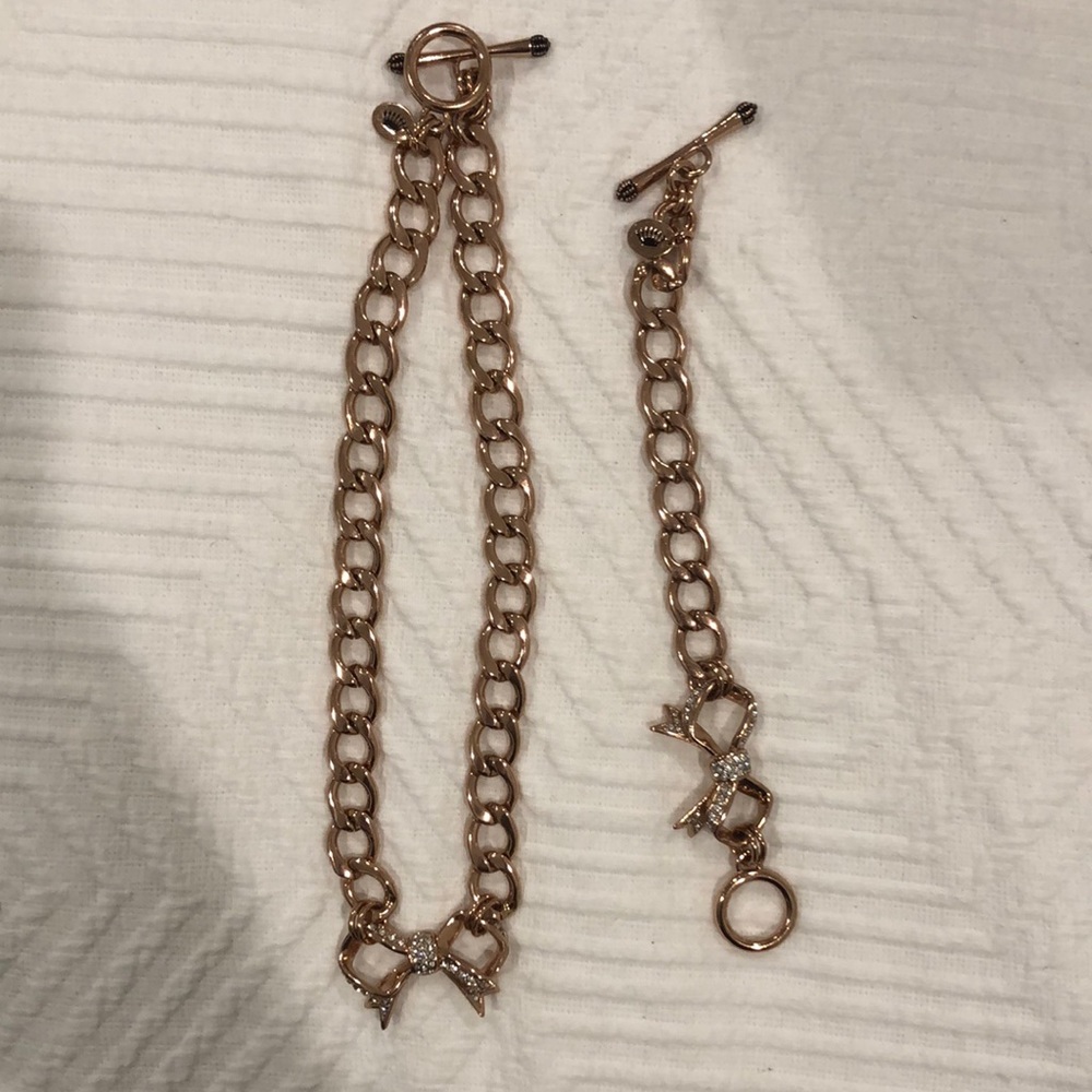 Juicy Couture necklace and bracelet set